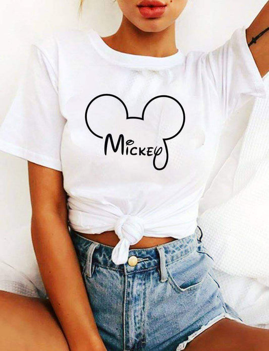 Mickey DTG  https://www.toromoda.com/products/t-shirt-mickey  Women's T-shirt with round neckline and free cut. The material of the T-shirt is extremely soft and provides maximum comfort during the summer days. Combines well with elegant, sporty-elegant and casual wear. The t-shirts falls freely on the body.The T-shirt is made of 100% cottonRecommended washing temperature 30 °